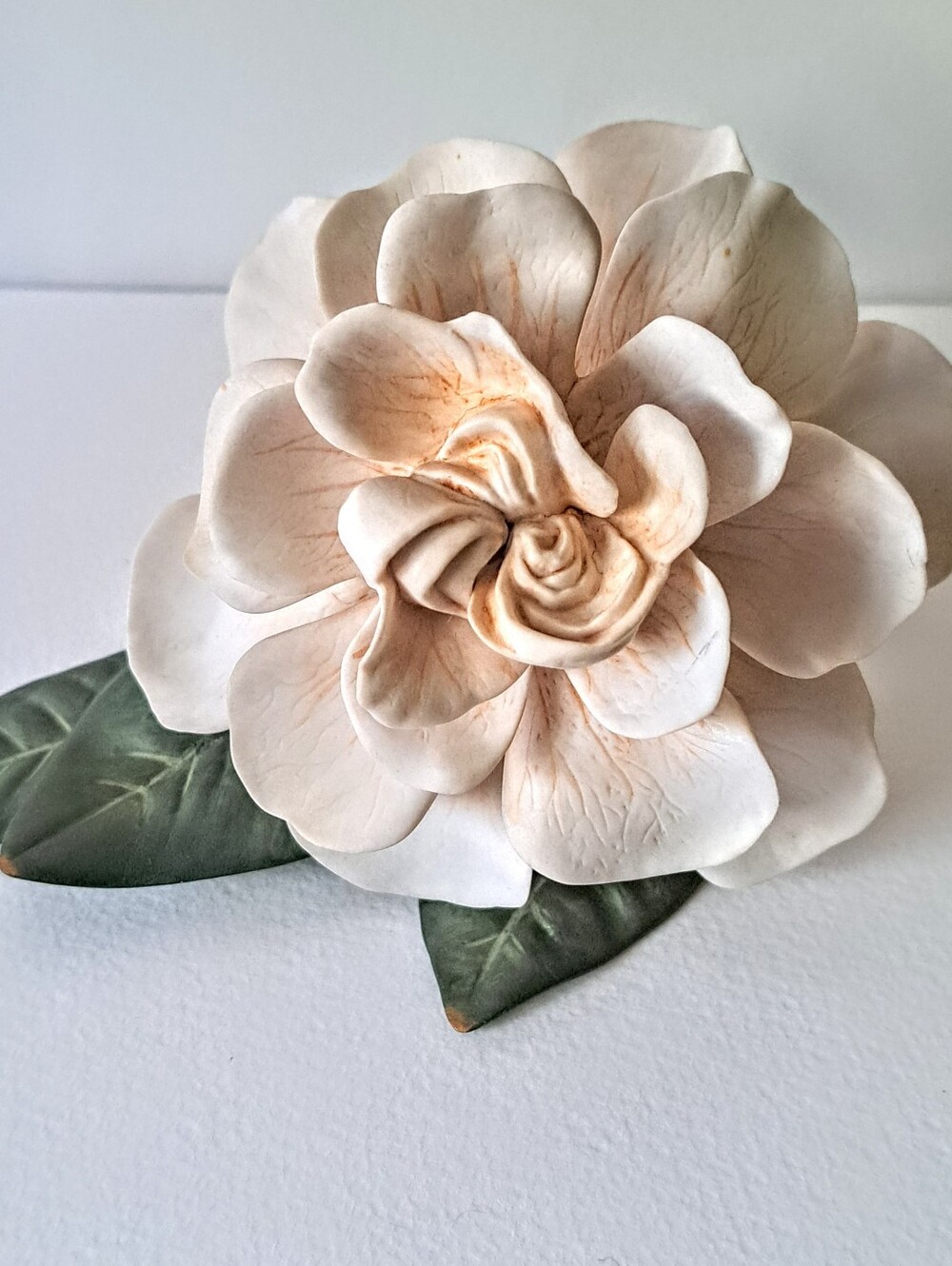 Vintage Franklin Mint porcelain "Cape Jasmine Gardenia"